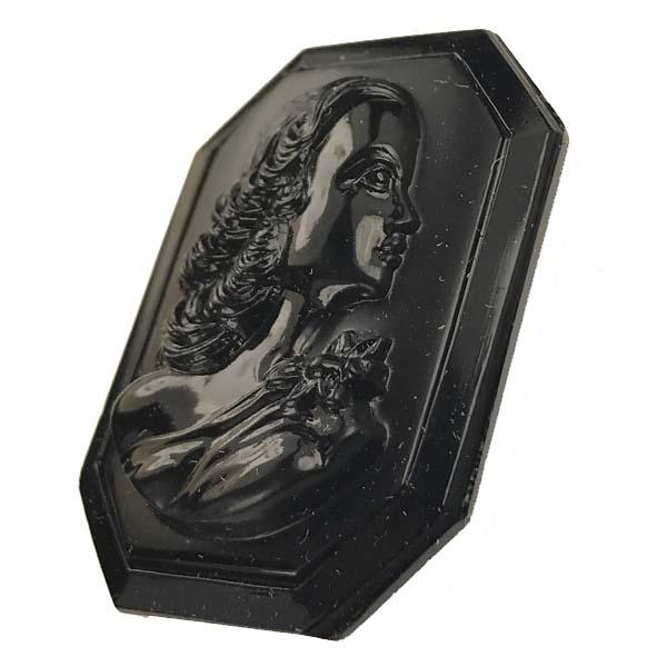 Jet Octogon Cameo 38X28MM