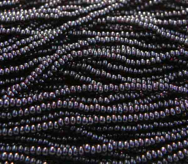 Jet Seed Bead 14/0