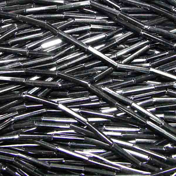 Jet Size 5 (12MM) Bugle Bead