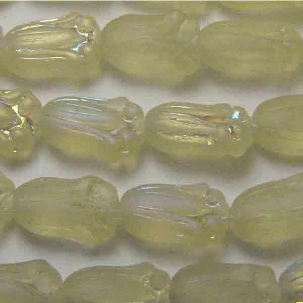 Jonquil Mat Ab 12X7MM Tulip Bead