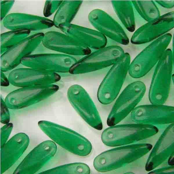 Kelly Green 10x3MM Dagger Pendant