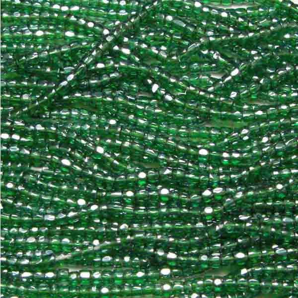 Kelly Green Luster 9/0 3 Cut Seed Bead