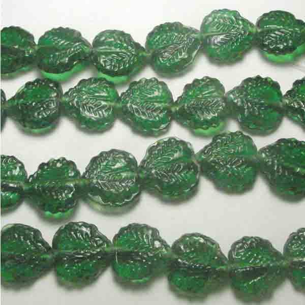 Kelly Green (Smaragd) 15MM Textured Leaf