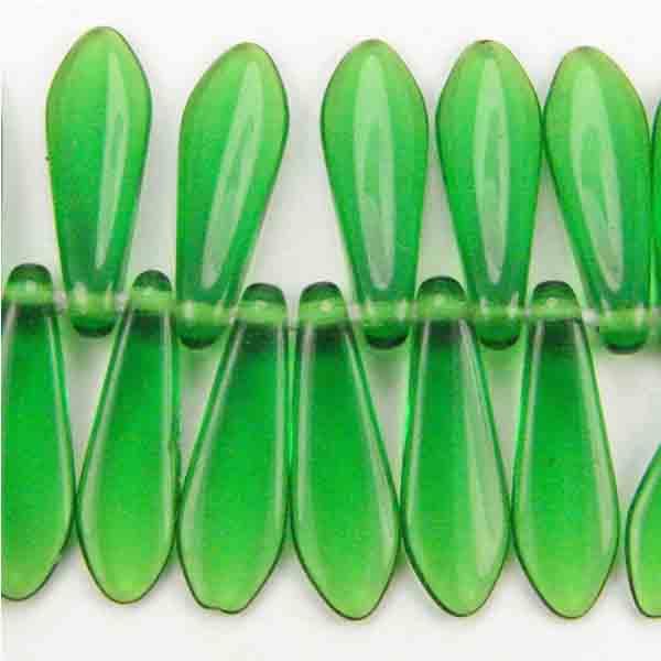 Kelly Green (Smaragd) 15X5 Dagger Pendant