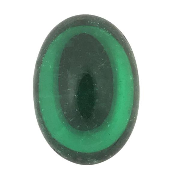 Kelly Green (Smaragd) 18x13MM Foiled Back Cabochon
