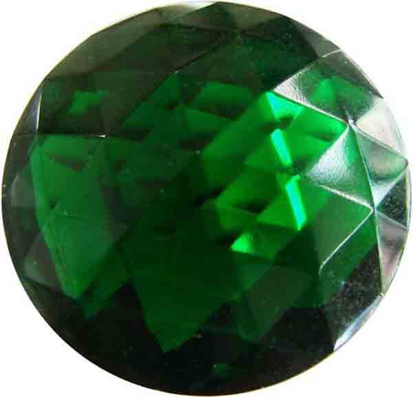 Kelly Green (Smaragd) 35MM Flatback Faceted
