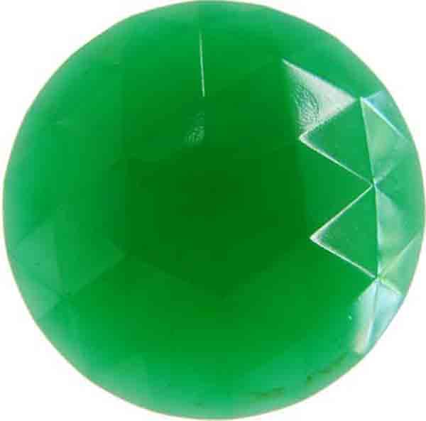 Kelly Green (Smaragd) 35MM Flatback Transparent