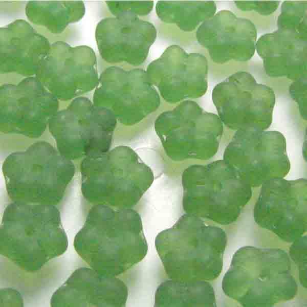 Kelly Green (Smaragd) 3X7MM Matte Flower