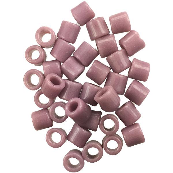 Lavender 6MM Vintage Tile Bead