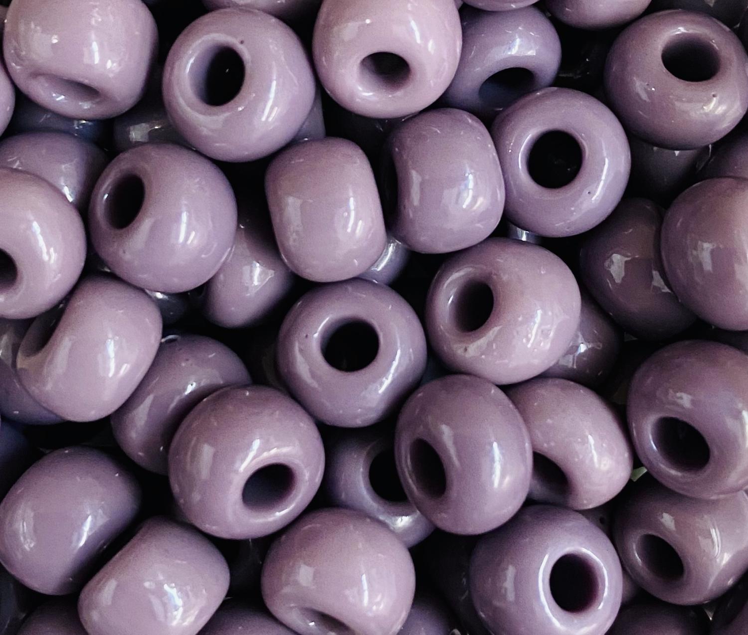 Lavender 7MM Crow Bead