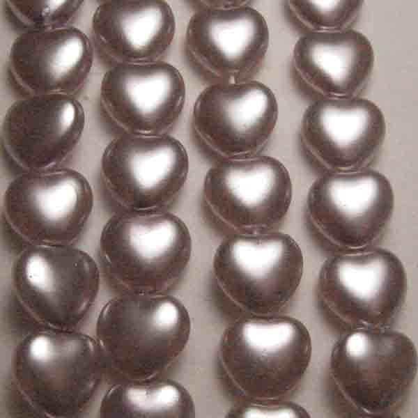 Lavender 8MM Pearlized Heart
