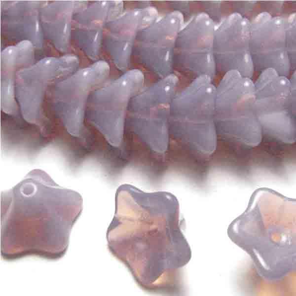 Lavender Opal 8x12MM Lilly Flower