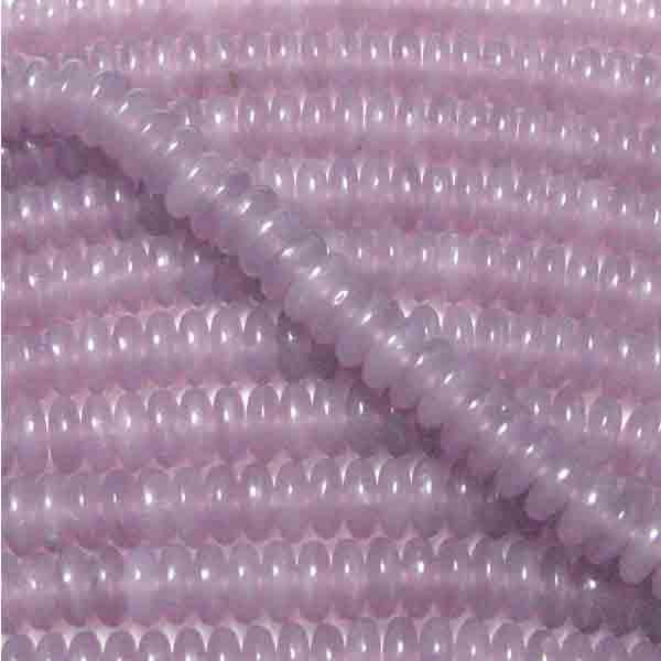 Lavender Opal Belly Rondelle 6MM