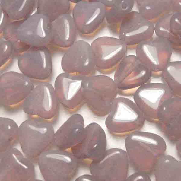 Lavender Opal Heart 8MM