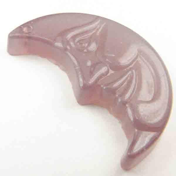 Lavender Opal Moon Face 26x15MM