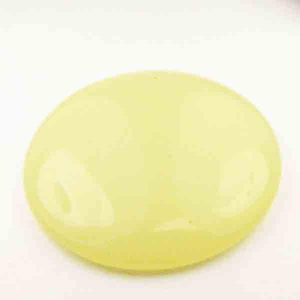 Lemon 28MM Pearly Plastic Vintage Cabochon