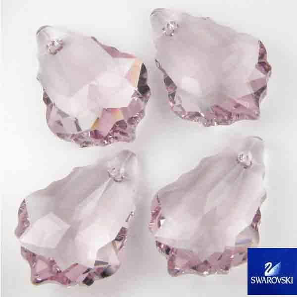 Light Amethyst 16X11MM Scalloped Edge Flatback