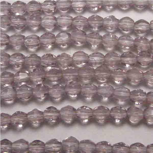 Light Amethyst 4MM Fire Polish Bicone