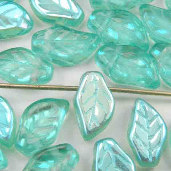 Light Blue Zircon Ab 11X6MM Leaf