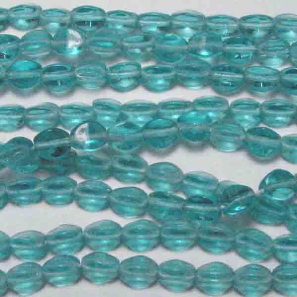 Light Blue Zircon Pinched Oval