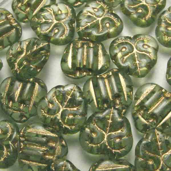Light Olive 12MM Leaf Spacer