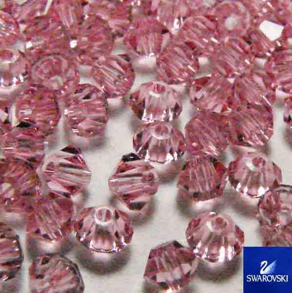 Light Rose 3MM Swarovski Bicone Art. 5328