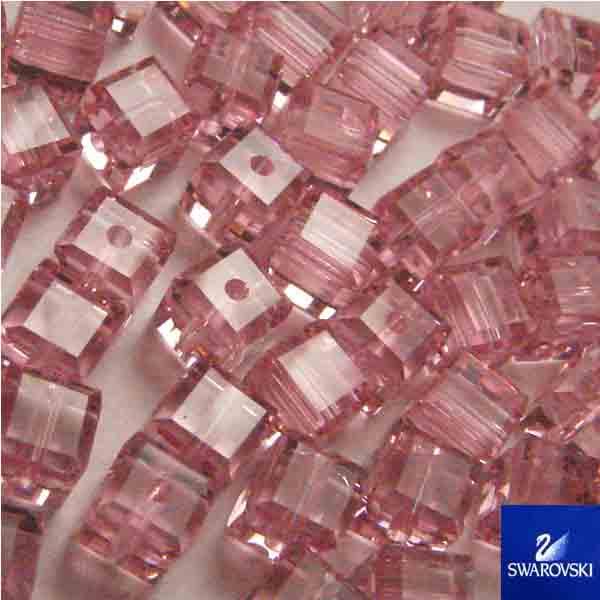 Light Rose 4MM Swarovski 5601 Cube
