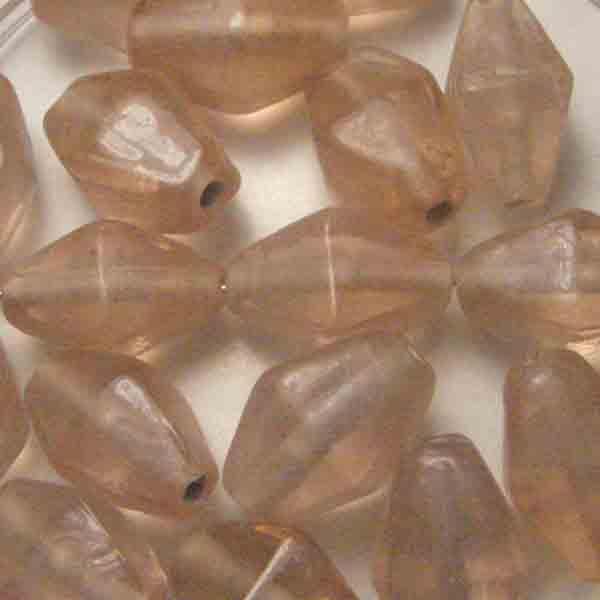 Light Roselin 16X12MM 4 Sided Bicone