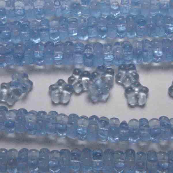 Light Sapphire 4x7MM Flower Blossom