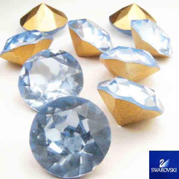 Light Sapphire SS 48 (11MM) Vintage Swarovski Pointback Rhinestone