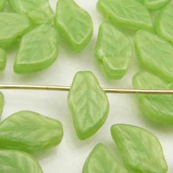 Light Silky Green 10X6MM Leaf