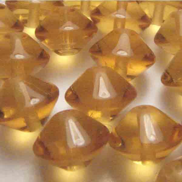 Light Topaz 10X12MM Smooth Bicone