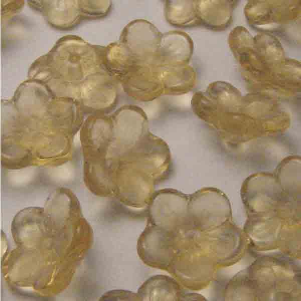 Light Topaz 12MM Flower Blossom