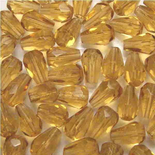 Light Topaz 7X5MM Fire Polish Tear