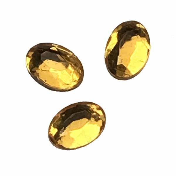 Light Topaz 7X5MM Mirrored Oval Cabochon
