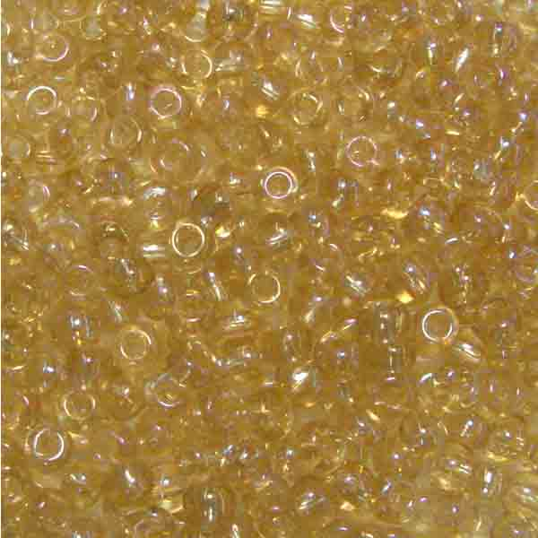 Light Topaz AB 6/0 Seed Bead