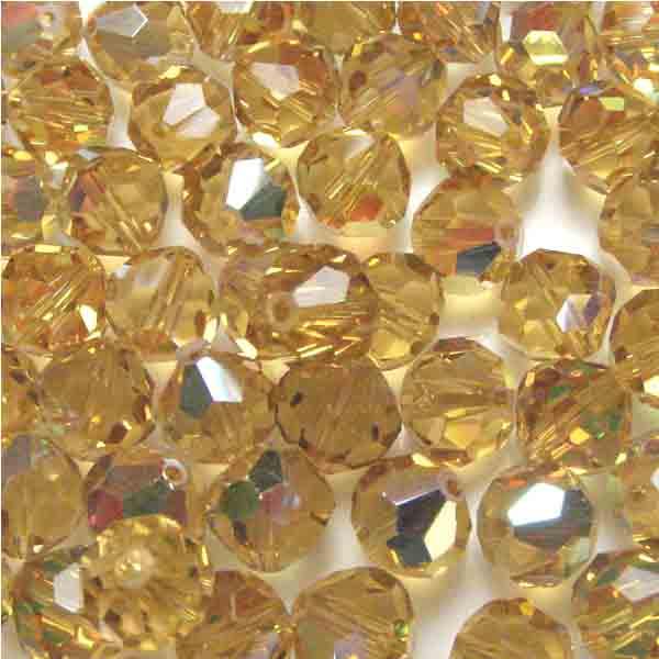 Light Topaz Ab 8MM Cut Swarovski Ball