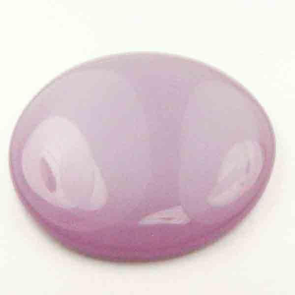 Lilac 28MM Pearly Plastic Vintage Cabochon