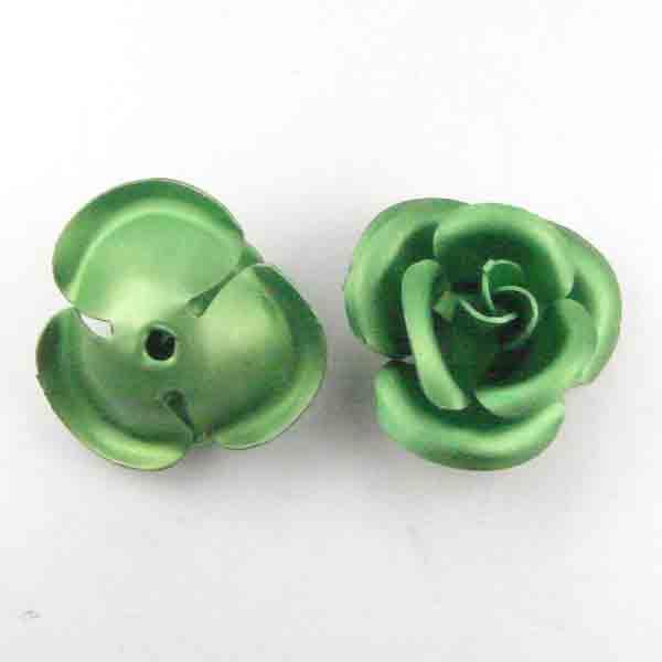 Lime Green 10MM Aluminum Rose