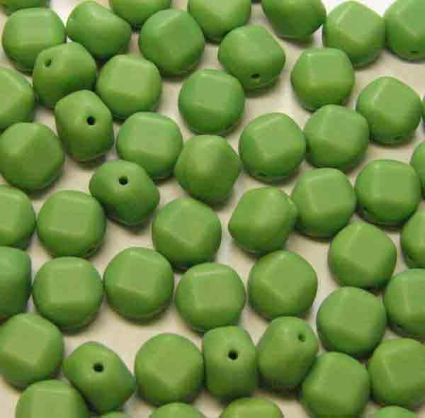 Lime Green Matte 9X7mm Baroque Linsin