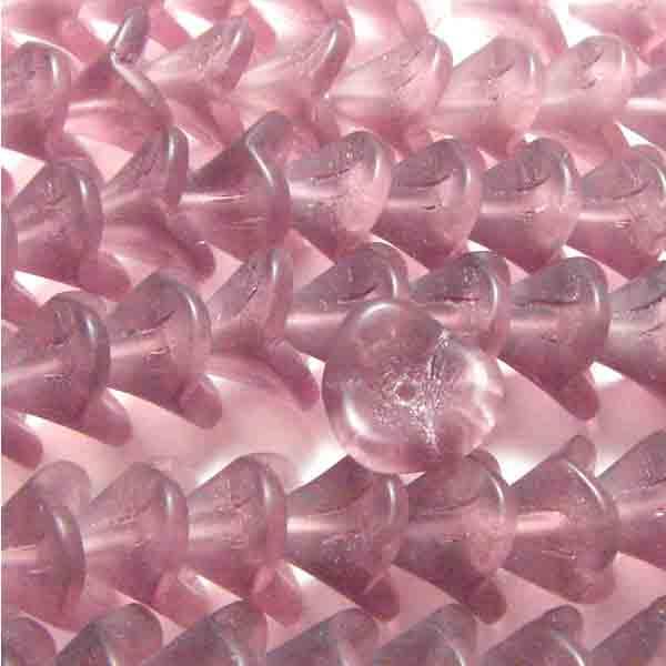 Matte Amethyst 10x12MM Flower