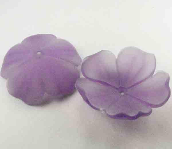 Matte Amethyst 35MM Cupped Flower