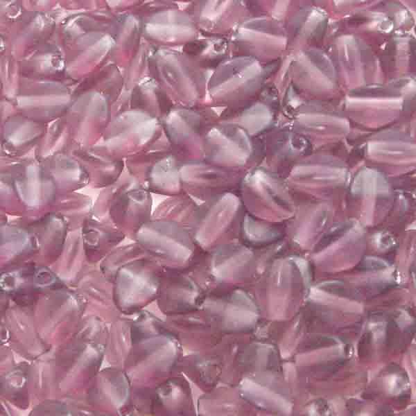 Matte Amethyst 5MM Pinched Oval