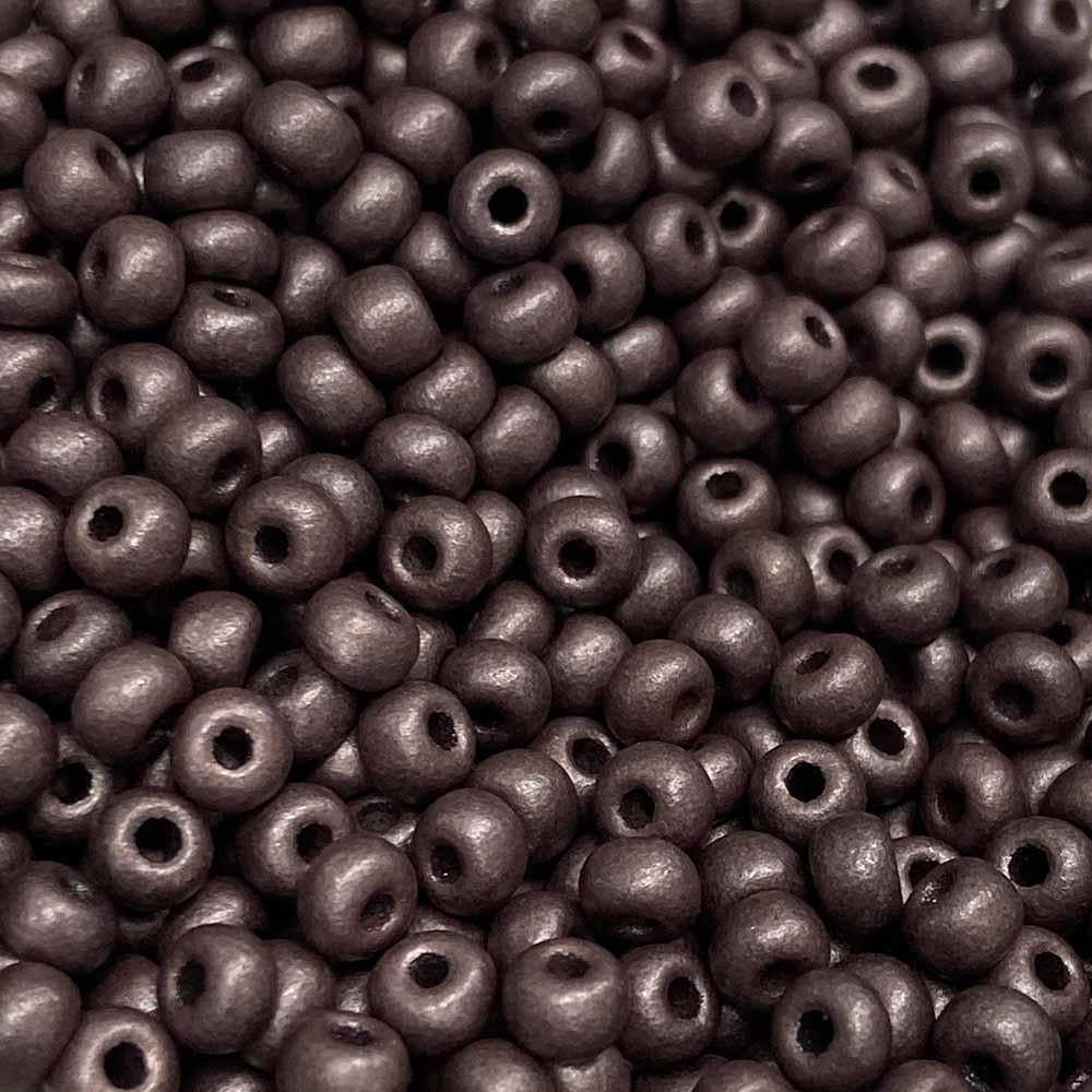 Matte Chocolate Pearl 6/0 Seed Bead