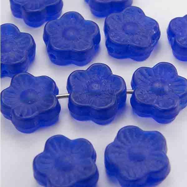 Matte Cobalt 10MM Flower