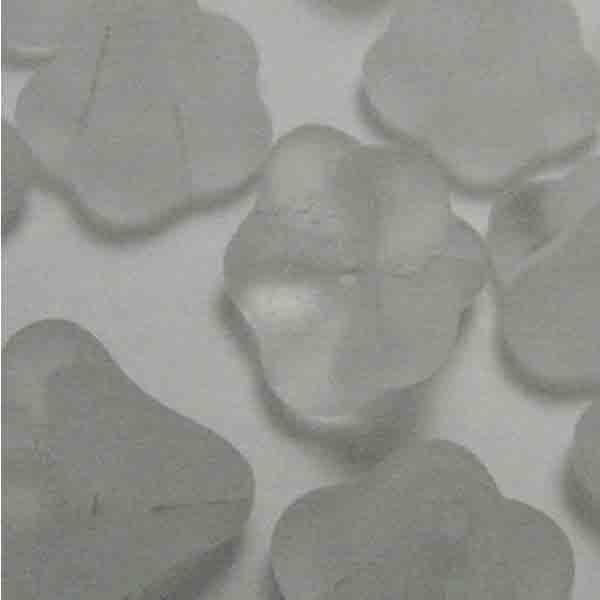 Matte Crystal 13X11MM 3-D Bell Flower