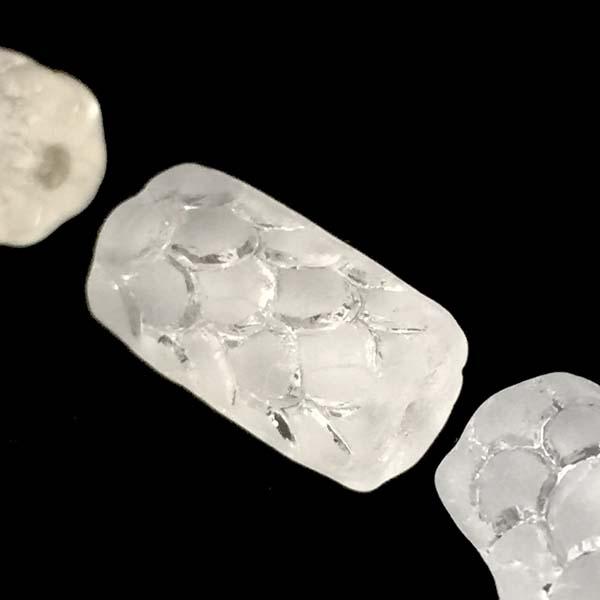 Matte Crystal 14x7MM Snake Body