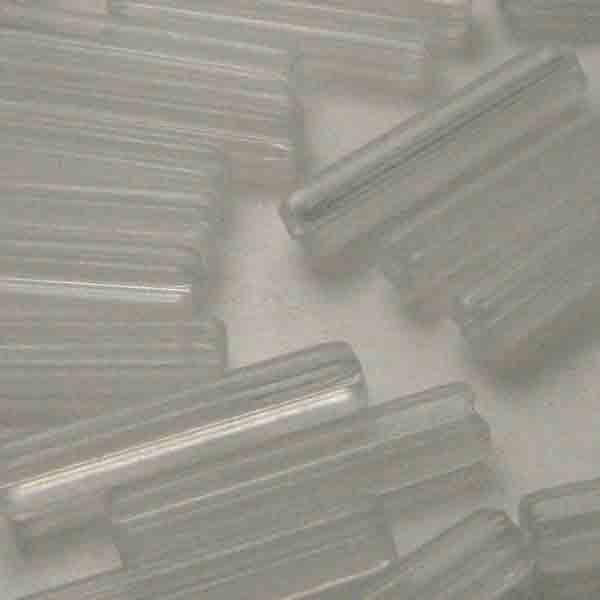 Matte Crystal 20X4MM Faceted Bugle