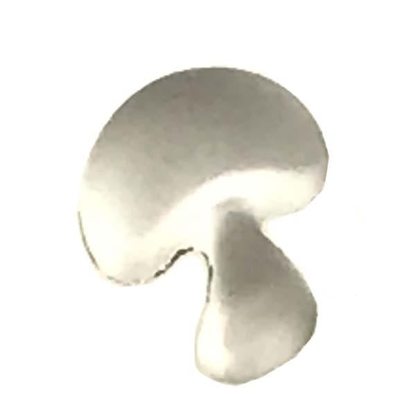 Matte Crystal 6x5MM Mushroom Cabochon