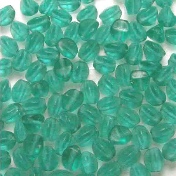 Matte Emerald 5MM Pinched Oval